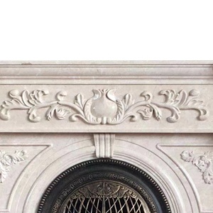 BOTON STONE Mármol <span class=keywords><strong>artificial</strong></span> Mantel blanco Chimenea Decoración Piedra Chimenea al aire libre - Product Image 6