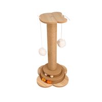 Poteau à gratter en corde de sisal naturel Tour d'escalade écologique pour chat Jouets multicouches pour chat Planche à gratter pour chat Jouet pour animaux de compagnie