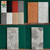Pierre artificielle pour villa, matériaux en pierre PU polyuréthane, pierre décorative PU imitation pierre