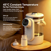 Distributeur d'eau chaude électrique entièrement automatique de 3,5 L, bouilloire électrique domestique à température constante avec fonction maintien au chaud intégrée