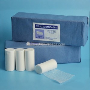 ONEMED Pansement en gaze de coton PBT élastique médical blanc non stérile, conformable, pour premiers secours, 90 cm x 100 y, certifié CE Classe II - Product Image 1