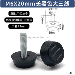 M6/M8/M10 Pie ajustable mesa y silla tornillo almohadilla muebles estante - Product Image 5