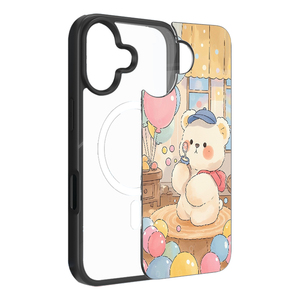 Coque de <span class=keywords><strong>téléphone</strong></span> magnétique personnalisée avec impression UV et plaque détachable pour iPhone 13-17, protection intégrale 360°, coque arrière en TPU+PC - Product Image 1