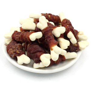 ביסקוויטים דנטליים לעצמות, עשירים בחלבון, 80 גרם, חטיפי מזון יבש לחיות מחמד, ביסקוויטים עטופים עוף, חטיפי כלבים, מחיר זול, סיטונאי - Product Image 1