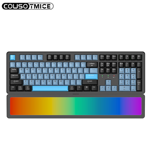 <span class=keywords><strong>Clavier</strong></span> crémeux <span class=keywords><strong>Bluetooth</strong></span> 5.0/2.4GHz/filaire avec pavé numérique <span class=keywords><strong>Clavier</strong></span> mécanique sans fil RGB à commutation à chaud pour jeux avec repose-poignets - Product Image 5