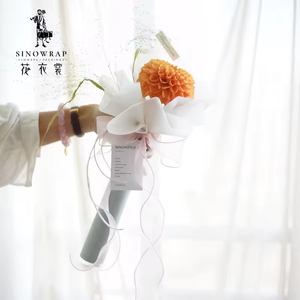 Nhà Máy Bán buôn bó hoa bao bì đầy màu sắc lưới Organza Băng - Product Image 4