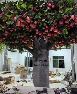 <span class=keywords><strong>Pommier</strong></span> artificiel fait à la main de simulation à grande échelle Restaurant Décoration de jardin Arbre paysager - Product Image 2