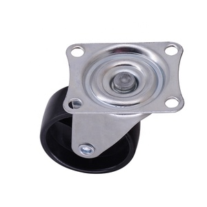 Mini Household Caster Wheels Schwarz Rigid-Caster-Räder 1 Zoll Möbel Caster Wheel - Product Image 5