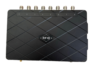 Hatrida RFID chip Reader UHF cố định đầu đọc thẻ và Đầu đọc thẻ Android DC + 5V ~ + 24V OEM ODM CN gua hiệu suất cao 8-Port Đen - Product Image 2