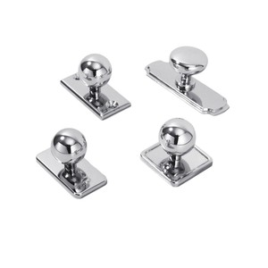 Poignée et bouton de meuble en alliage de zinc chromé, design minimaliste pour portes de placards et tiroirs, durable - Product Image 5