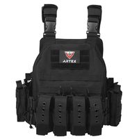 Gilet tactique modulaire à libération rapide pour l'extérieur, système Molle, respirant, pour hommes, gilet d'entraînement, ajustable pour adultes, gilet d'airsoft