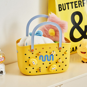 Shopping Basket <b>Tote</b> Bag Sea Blue Pine Green Lemon Yellow Portable Large Capacity Multifunctional Women's Handbag - Product Image 3