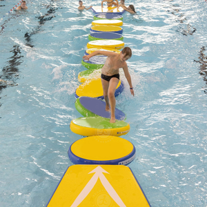 Marchepied flottant modulaire robuste en <span class=keywords><strong>Drop</strong></span> Stitch collé à la main pour les activités aquatiques en resort et les jeux d'eau pour enfants - Product Image 3
