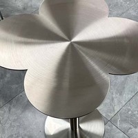 Tables Basses Style Industriel en Acier Inoxydable pour Bar, Café, Restaurant, Salon – Meubles de Construction Métallique pour la Maison