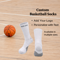 Nouvelles chaussettes de sport respirantes, à séchage rapide, anti-odeur, antidérapantes, à compression, chaussettes de basket-ball personnalisées en 3D