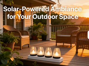 Bougie solaire d'extérieur, bougies chauffe-plat réutilisables, du crépuscule à l'aube, lumière blanche chaude, chauffe-plat solaire pour décoration de lanterne, lot de 4 - Product Image 3