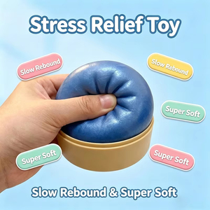 ของเล่นบีบตุ๊กตาซาลาเปานุ่มนิ่ม ของเล่นบีบตุ๊กตาฟิดเจ็ตแบบคืนตัวช้า ของเล่นบีบตุ๊กตาฟิดเจ็ตคลายเครียด ของเล่นบีบตุ๊กตาฟิดเจ็ตสีรุ้ง - Product Image 6
