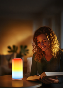 Dimmable RGB LED Night <b>Light</b> Portable Table Bedside Lamp for Bedroom Nursery Bathroom-ABS Material - Product Image 5