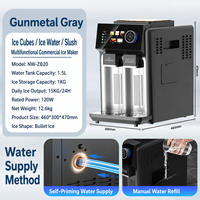 26 Nouvelles Machines à Glaçons Portables de Comptoir, en Acier Inoxydable, pour Glaçons en Morceaux et Glaçons Carrés Transparents, pour Usage Commercial et Domestique