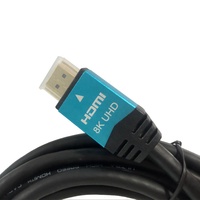 Câble blindé tressé mâle-mâle haute vitesse 48 Gbit/s en cuivre nu pour PS4, compatible 8K