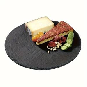 Grandes planches de charcuterie au fromage en <span class=keywords><strong>ardoise</strong></span> noire avec craies, gravure sur <span class=keywords><strong>plaque</strong></span> à manger pour la viande et le fromage, 2 pièces - Product Image 5