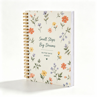 Carnet en cuir PU personnalisé, couverture rigide, journal, agenda scolaire