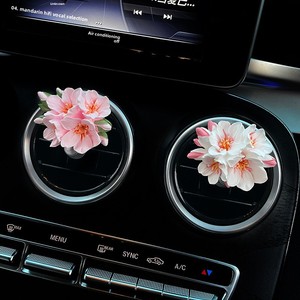 Decorazione per auto di alta qualità, ornamento floreale a forma di peonia, con pietre ingrandite, per diffusione di aromi solidi. - Product Image 4