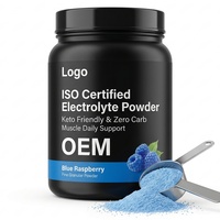 Poudre d'électrolytes aromatisée certifiée ISO, compatible Keto, zéro glucides, pour la récupération musculaire, végétalienne, certifiée Halal/Kosher, en vrac, boisson personnalisée