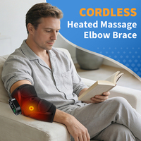 Großhandel Kabelloser Heizmassagegürtel Intelligente Heizende Ellbogenbandage mit Massagefunktion zur Linderung von Handgelenkschmerzen