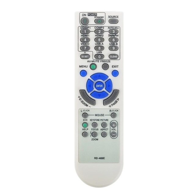 RD-469E Replace Remote Control Fit for NEC Projector M282X M322X M322W M402X NP-M282X NP-M322X
