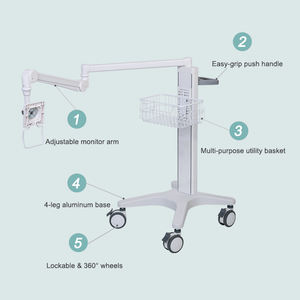 Carrello Medico Mobile WEIYE in Lega di Alluminio di Alta Qualità, Capacità di Carico 2-10kg, Multifunzionale, Certificato ISO9001 - Product Image 3