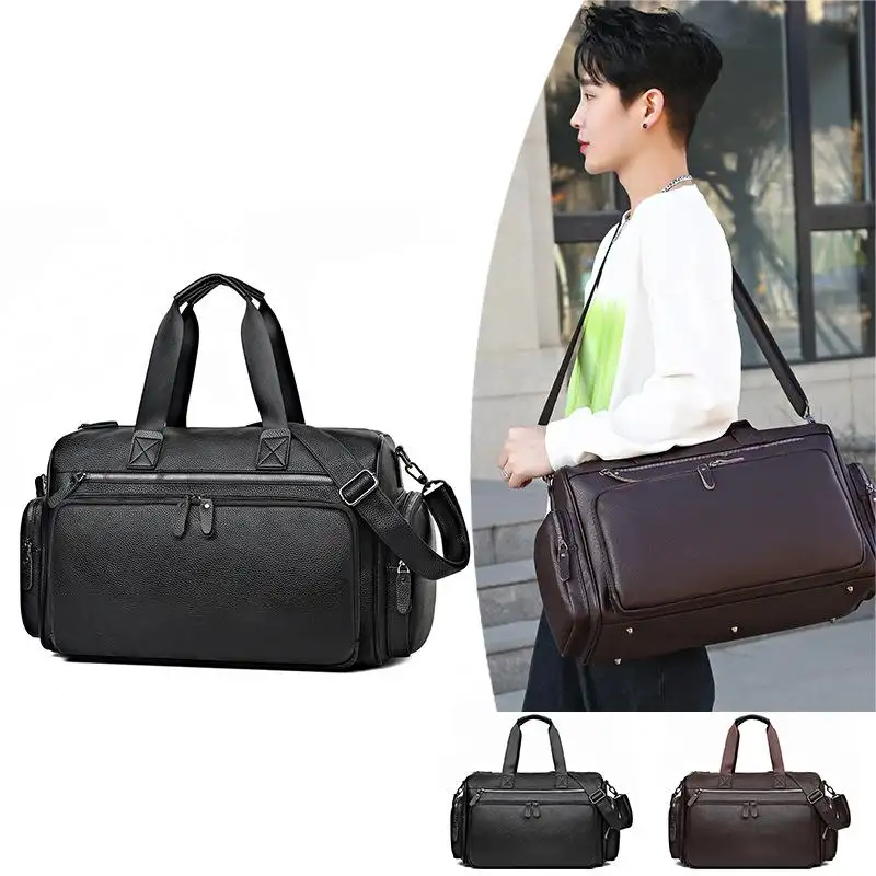 2024 nuevo bolso de viaje portátil de negocios bolso de hombro único coreano bolso de viaje de corta distancia con múltiples bolsillos
