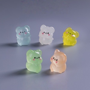 Ornements lumineux de souris sur pied pour aménagement paysager, décorations de table montées sur véhicule, porte-clés animal 3D en résine, personnalisable - Product Image 3
