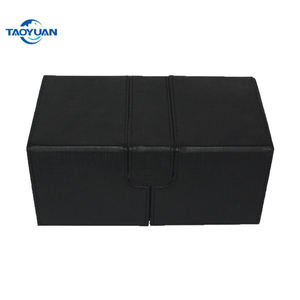 Caja de cartón hecha a mano TAOYUAN, caja de almacenamiento de comandante de cierre magnético de cuero PU, protectores de tarjetas mágicas - Product Image 2
