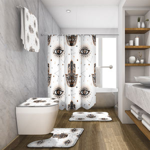 Rideaux <span class=keywords><strong>de</strong></span> douche personnalisés, ensembles <span class=keywords><strong>de</strong></span> drap <span class=keywords><strong>de</strong></span> douche en polyester imperméable antibactérien bohème pour salle <span class=keywords><strong>de</strong></span> bains - Product Image 2