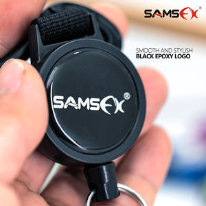 Penarik Senar Pancing SAMSFX Heavy Duty Zinger Retractor dengan Kabel Baja 24 inci Terpasang, Warna Hitam - Product Image 4