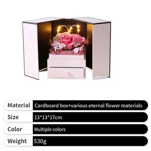 Caja de Flores de Jabón, Novedad 2025, Caja de Regalo con Rosas de Jabón Rosadas para el Día de San Valentín - Product Image 2