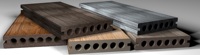 Revêtement de sol en bois imperméable d'extérieur WPC platelage en bois composite wpc
