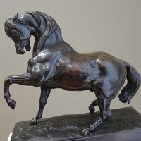 Sculpture de jardin en bois, Statue style artiste arabe, figurine d'animaux en Bronze, robuste, de haute qualité