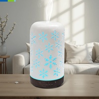 Diffuseur d'arômes électrique en céramique écologique, humidificateur d'air, machine d'aromathérapie avec conversion de lumière et veilleuse