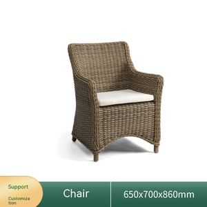 الأكثر مبيعًا أثاث أريكة حديقة حديثة من الراتان مع صوف فناء - Product Image 6