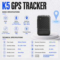 Traceur GPS d'actifs sans fil K5, étanche IP65, aimant puissant, GLONASS GSM GPS+BDS+LBS+Wifi, surveillance de la logistique des conteneurs et des flottes