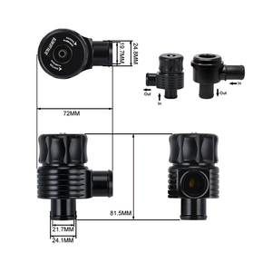 Universal 25mm Turbo desviador Dump 1,8 T válvula de descarga con bocina para <span class=keywords><strong>AUDI</strong></span> A3 S3 A4 A6 A8 S4 <span class=keywords><strong>TT</strong></span> 1,8 20V TURBO BOV008 - Product Image 3