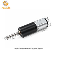 Motor Geared Seri GA12 N20 Grosir 12mm 2000 RPM Gearbox Logam Output Poros D untuk Mainan Printer 3D DIY