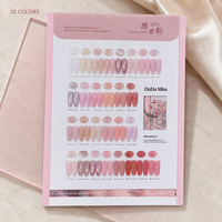 Lot de vernis gel UV LED français Wei 28 couleurs avec formule liquide en flacon pour salons de manucure professionnels