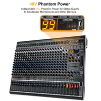 Console de mixage audio professionnelle avec DSP et USB, système de mixage de scène, contrôleur de mixage DJ, 24 canaux, console de mixage audio professionnelle