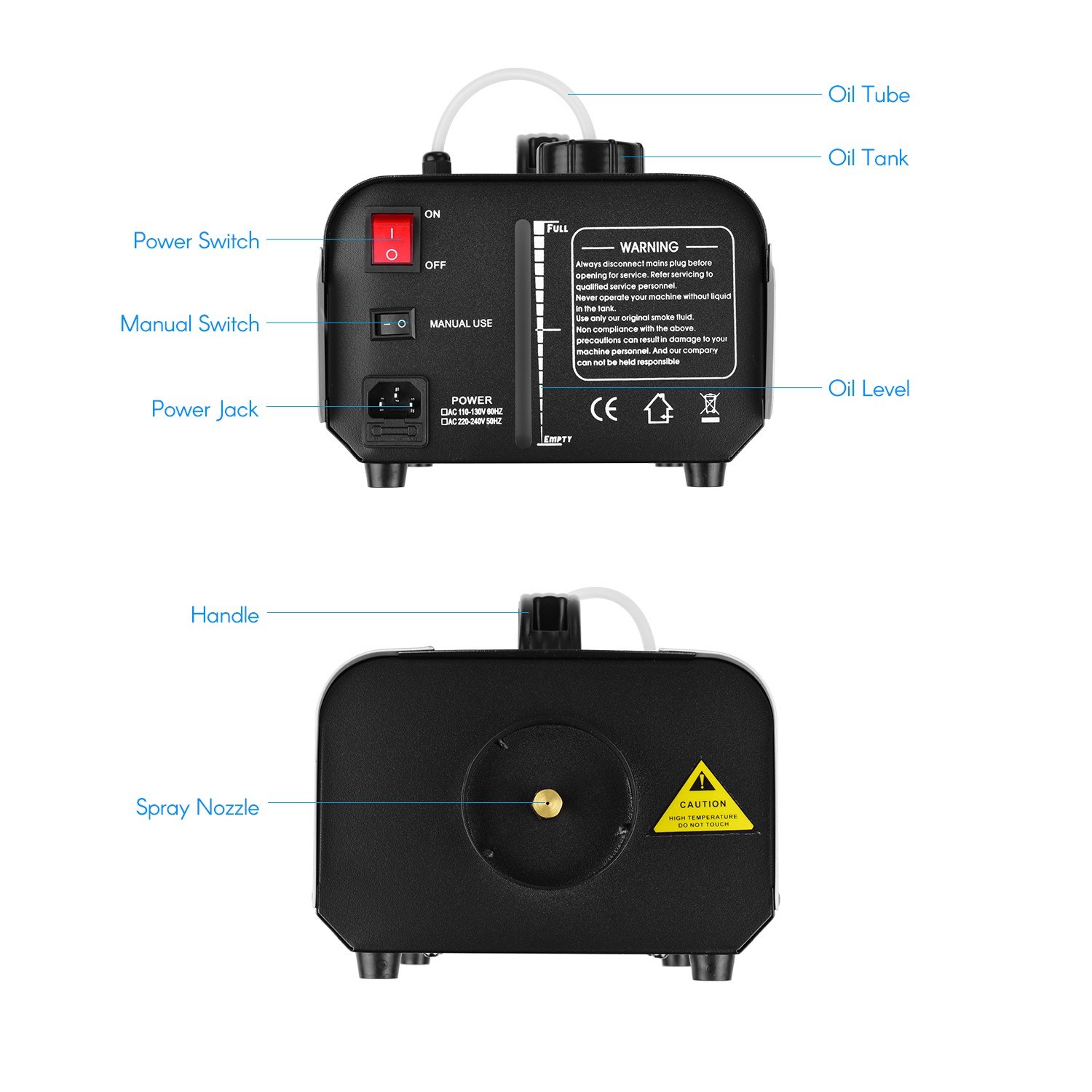 900W Portable Fogging Smoke Machine with Remote Control