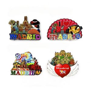 Imán de nevera 3D de MDF de madera de Madrid, niña bailarina, forma personalizada, recuerdo de vacaciones de verano, hecho a mano, turismo cultural creativo - Product Image 3