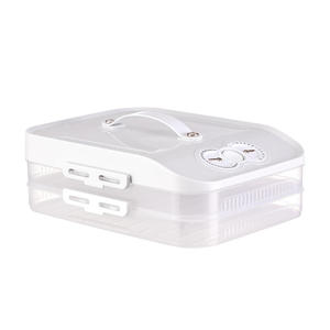 Conteneur de Conservation Alimentaire Vert en Gros avec Indicateur de Date, Bac à Raviolis <span class=keywords><strong>Empilable</strong></span> en <span class=keywords><strong>Plastique</strong></span>, Rangement de Cuisine Grande Capacité - Product Image 5