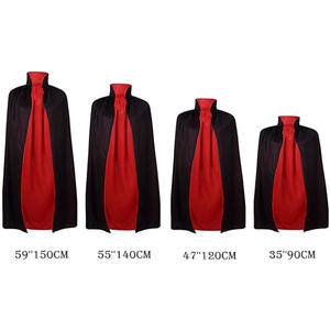 <span class=keywords><strong>Mantello</strong></span> di Halloween Unisex natale festa delle streghe di Halloween <span class=keywords><strong>nero</strong></span> <span class=keywords><strong>e</strong></span> rosso a figura intera reversibile <span class=keywords><strong>mantello</strong></span> da vampiri adulti incappucciati - Product Image 2